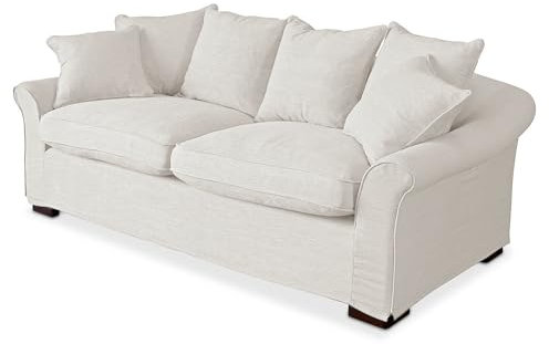 Loberon Sofa Long Beach, Creme