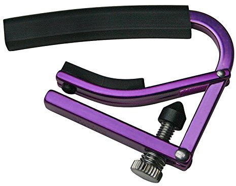 Shubb Lite Gc-20tl Capodastre pour guitare 12 cordes – anodisé argent violet