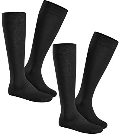 Hudson Herren Kniestrümpfe Only 2-Pack wärmend Black 0005 43/46