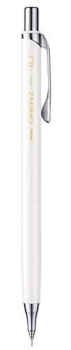 Pentel Orenz Porte-mines rechargeable/incassable 0,2 mm Blanc, sous coffret