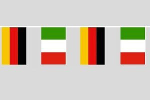 Everflag Party-Flaggenkette : Deutschland - Italien Länge ca.: 20,20m