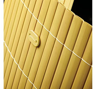 Clotures en canisse PVC double face, couleur bambou 150x500cm