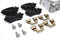 Volkswagen Original Bremsbeläge, Keramik, Komplett Set, Hinten, Golf 5, Scirocco, Polo, 230 mm x 9 mm, 253 mm x 10 mm, 255 mm x 10 mm, Economy Specifications