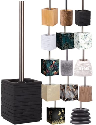 Sanilo WC Bürste, viele schöne Klobürsten zur Auswahl, hochwertige Qualität, Elegantes Design (Calero Black)