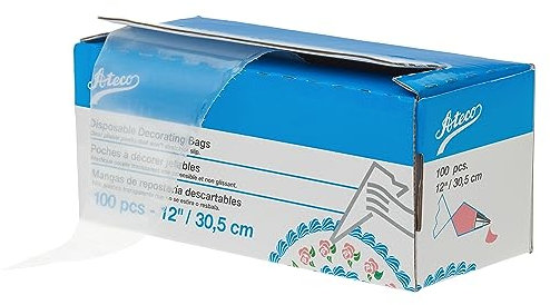 Ateco 4712 12 - Borsa usa e getta, in plastica, trasparente