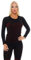 2 Stück Lange Ski-Unterhemden für Damen Funktions-Unterwäsche innen angeraut Thermo-Wäsche S/M, 2x schwarz/rot atmungsaktiv laufkleidung tauchsport tauchen laufen radsport wintersport