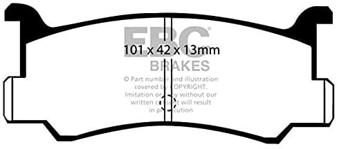 DP673 Bremsbeläge ULTIMAX2 EBC Brakes für Daihatsu Charade Grand Move Mazda 323 Familia MX3 Ford South Africa Laser Meteor Tonic 323 GTX Familia GTX