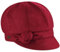 Betmar Baker Boy Hut Adele - Scharlachrot - One Size
