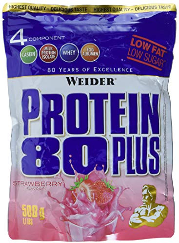 Weider Protein 80 plus 2 x 500g Beutel 2er Pack Erdbeere