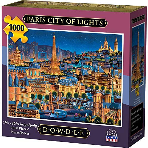 Jigsaw Puzzle - Paris City of Lights 1000 Pc By Dowdle Folk Art by Dowdle Folk Art