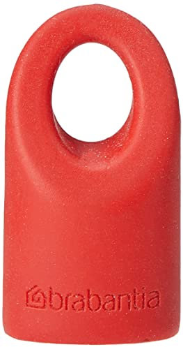 Brabantia Accent Silicone Caps, 4 Pieces, Replacement, Accessories, Red, 464003, 1.5x9.6x4 cm