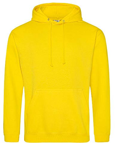 Just Hoods - Unisex College Hoodie/Sun Yellow, XS