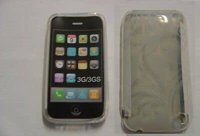 Backcover Oberschale ideal für Weißes für iPhone 3g und 3gs mit Muster, NEU