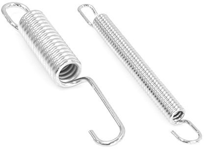 Buzzetti Par de Muelles Para Caballete Central, Plata