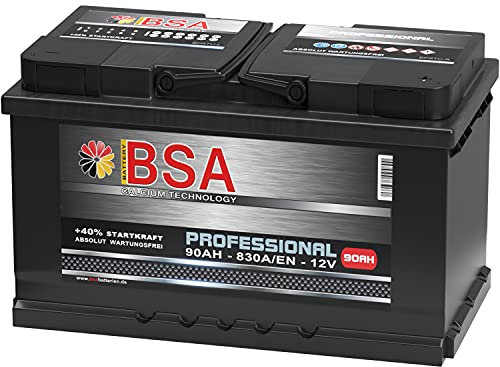 BSA Autobatterie 90Ah 12V 830A/EN ersetzt 80Ah 85Ah Extreme Startkraft