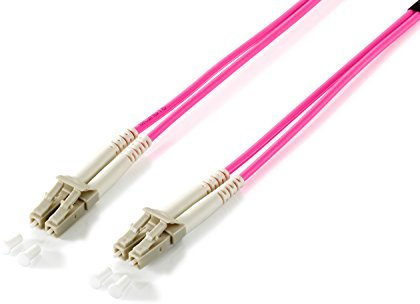 Equip LC/LC OM4 15 m 15 m LC LC, Purple Ceramic, OM4 Fibre Optic Cable (LC/LC; Male/Male, Beige, Beige, Purple)