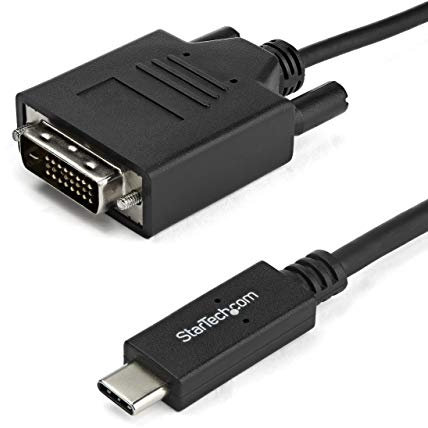 StarTech.com Câble adaptateur USB-C vers DVI-D de 1 m - Câble USB Type-C vers DVI - M/M - 1920 x 1200 (CDP2DVIMM1MB)