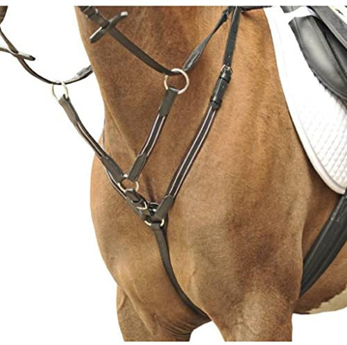 HKM SPORTS EQUIPMENT Vorderzeug mit Martingal, Beschläge Fb. Silber, schwarz, Pony S