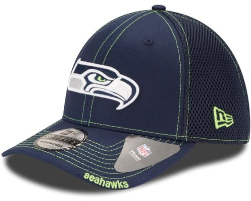 New Era 39Thirty Stretch Mesh Cap - Seattle Seahawks - S/M