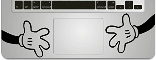 Vati Leaves Removable Big Hands Humor Handmade Partial Art Skin Cool Design Vinyl Decal Sticker for Trackpad Keypad Of Apple Macbook Pro Air Mac Laptop
