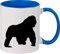ShirtInStyle Kaffeepott Kaffeetasse Tiere Gorilla, Farbe royal