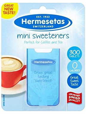 Hermesetas Mini Sweetener Tablets (Pack of 6, Total 1800)