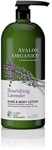 Avalon Organics Hand & Body Lotion, Nourishing Lavender, 32 Ounce
