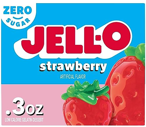 JELL-O JELLO Sugar Free Strawberry Jelly Mix, 8.5 g