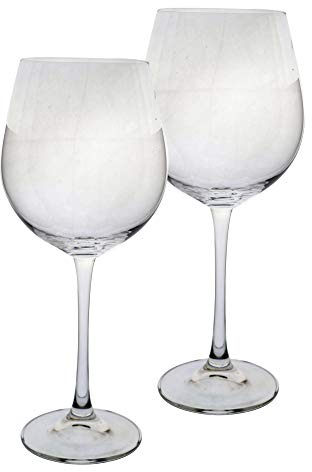 Bohemia Crystal Vintage Set of Goblets for Red Wine, Glass, Transparent, 85 cl, 2 Pcs