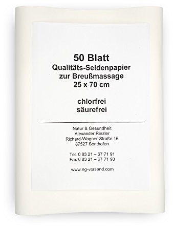 Seidenpapier zur Dorn Breuß Massage - 50 Blatt