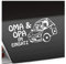 Kiwistar - Autoaufkleber - Oma und Opa im Einsatz Kinder Boy Girl Heckscheibenaufkleber - Aufkleber für Auto Kfz Fahrrad, LKW, Truck Mofa