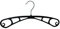 Kleiderbügel für Blusen, T-Shirt und Röcke, Rockbügel, 38 cm, schwarz, S38b, 20 Stück