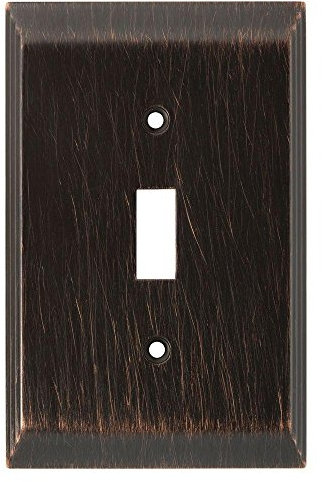 Franklin Messing 126408 Herrschaftlicher Kippschalter-/Switch Plate/Bezug, Single, venezianischen Bronze