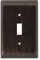 Franklin Messing 126408 Herrschaftlicher Kippschalter-/Switch Plate/Bezug, Single, venezianischen Bronze