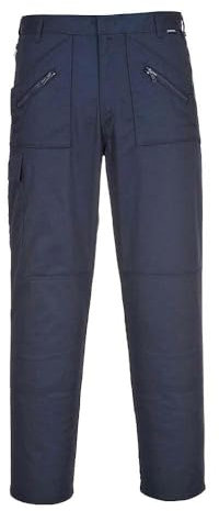 Portwest S887 Comfort Reinforced Knee Action Trouser Navy, 34