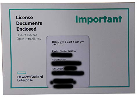 Hewlett Packard Enterprise RHEL SVR 2SCKT/2GST 3Y 24X7 LT