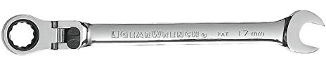 GEARWRENCH 17mm 12 Point XL Locking Flex Head Ratcheting Combination Wrench - 85617