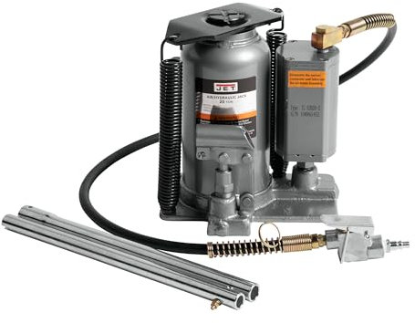 Jet Ahj-20 20-Ton Air/Hydraulic Bottle Jack with Case