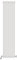 iBathUK Strata Tall Vertical Radiator, Single Oval Panel Radiators, 1600x360mm Slim Radiator, Wall Mounted for Bathroom,Kitchen,Living Room- White