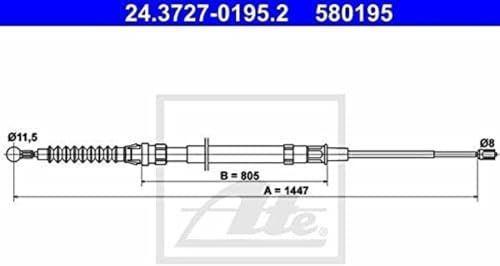 ATE 24.3727-0195.2 Seilzug, Feststellbremse