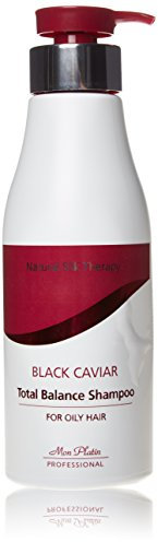 Mon Platin 500ml Natural Silk Therapy Black Caviar Total Balance Shampoo For Oily Hair
