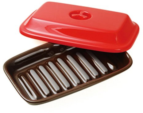 [Poisson grill?! Four micro-ondes] K + de chaleur ? micro-ondes, plus dep Rouge & Brown MW-016 (japan import)