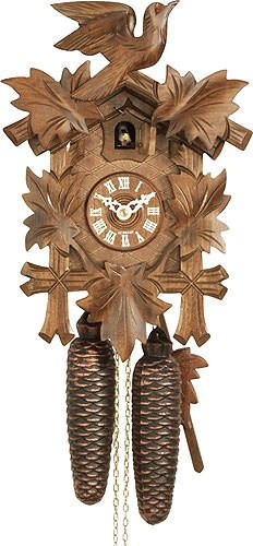 Kuckucksuhr/Schwarzwalduhr Geschnitzte Schwarzwälder Kuckucksuhren Kuckucksuhr 8-Tages-Uhrwerk geschnitzt 30cm von Hekasoriginal aus dem Schwarzwald von Hekas