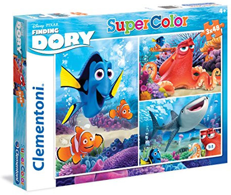 Clementoni 25214 - Findet Nemo: Findet Dori - 3 x 48 Teile Kinderpuzzle