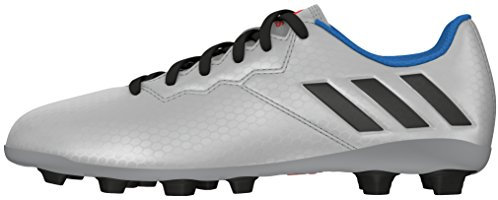 adidas Jungen Messi 16.4 FXG J Fußballschuhe, Silber Schwarz