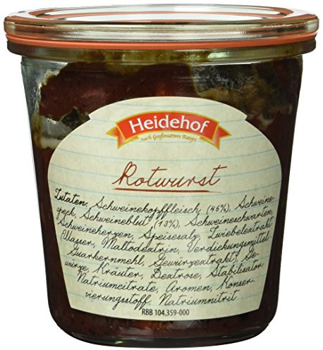 Heidehof Rotwurst im Weckglas, 6er Pack (6 x 200 g)