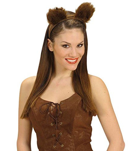 Bärenohren Haarreif Bären Ohren Haarreifen Bär Kopfbügel Bärchen Braunbär Teddybär Plüschohren Bärenkostüm Kopfbedeckung Fasching Tierkostüm Party Tierohren Tier Mottoparty Accessoire Karneval Kostüm Zubehör