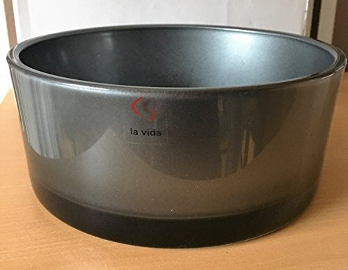 Dekoschale aus Glas von La Vida anthrazit
