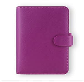 Filofax Saffiano Pocket Organizer – Raspberry, 2.5 x 14.5 x 11.5
