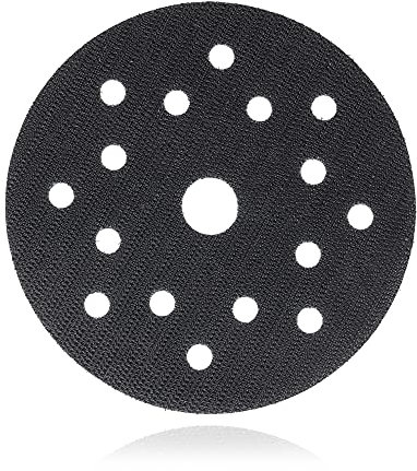 DFS Disco autoadesivo con chiusura a contatto 125mm 17 Fori, ricambio per platorello/sostituzione per la Riparazione Platorello Levigatura